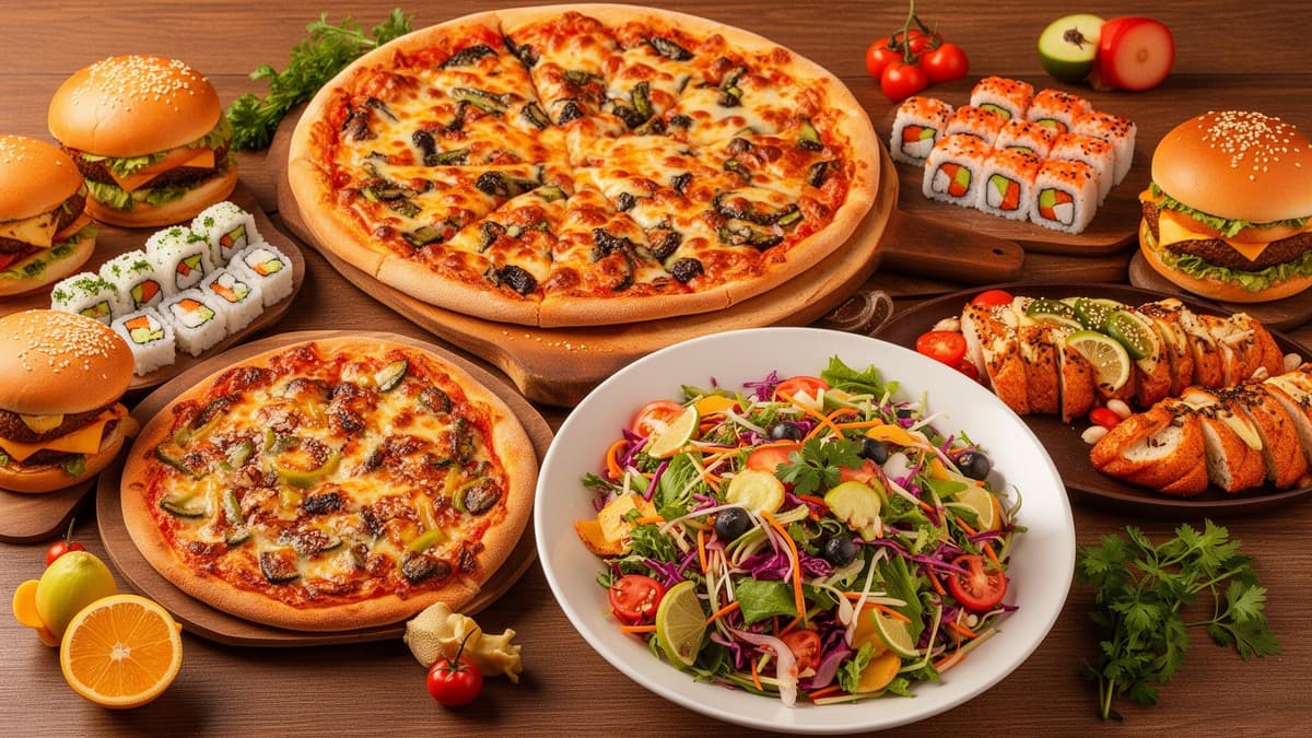 Delicious food spread